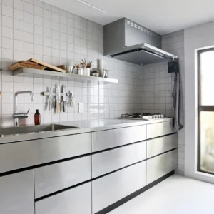 kitchen set stainless custom untuk dapur rumah tangga artis