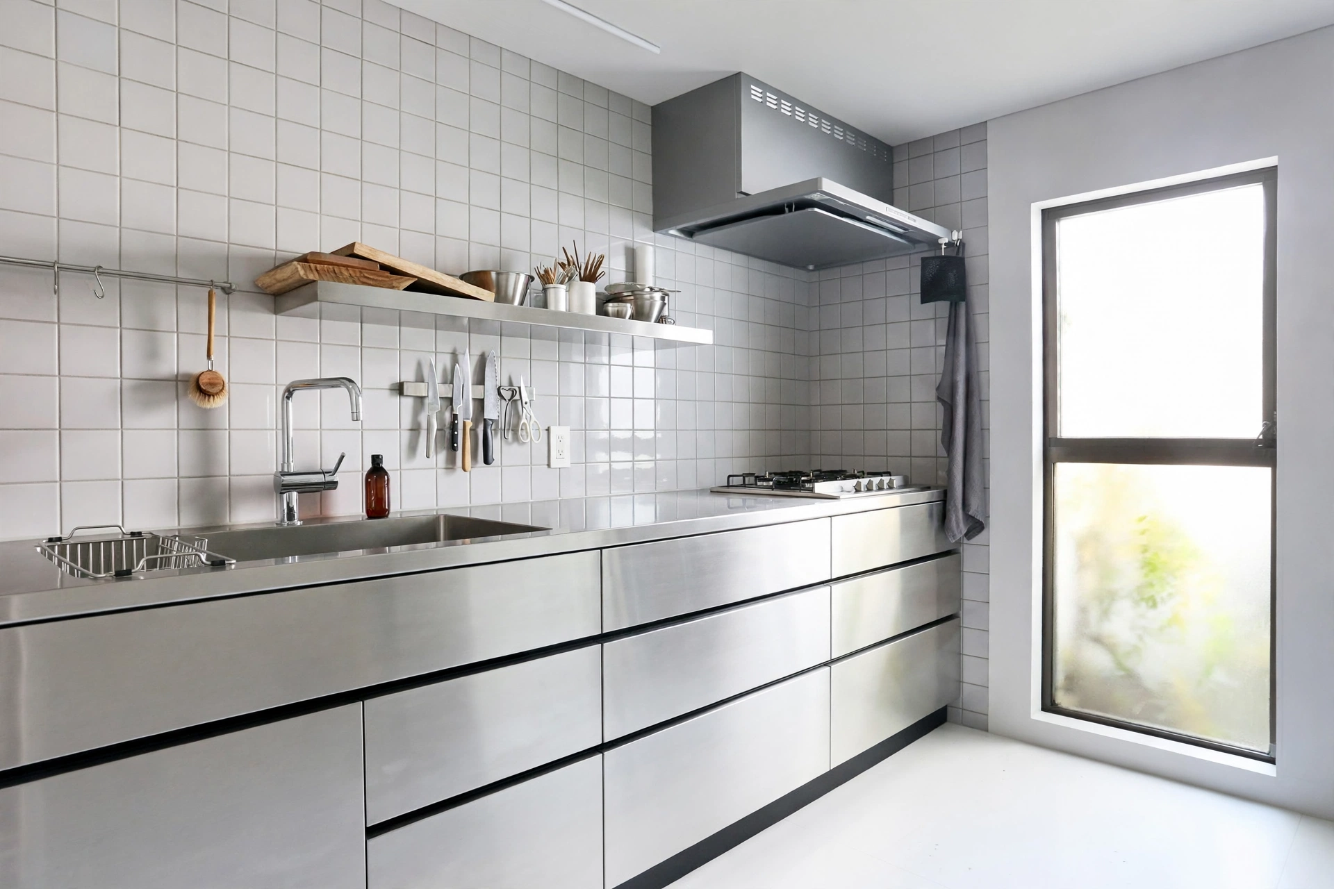 modern_stainless_kitchen kitchen set stainless custom untuk dapur rumah tangga artis