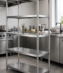 Rak Dapur Stainless Custom Untuk Central Kitchen & Catering Besar