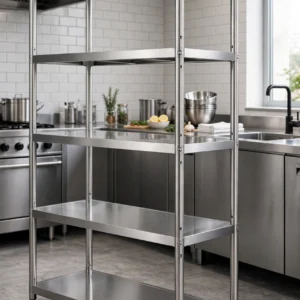 Rak Dapur Stainless Custom Untuk Central Kitchen & Catering Besar