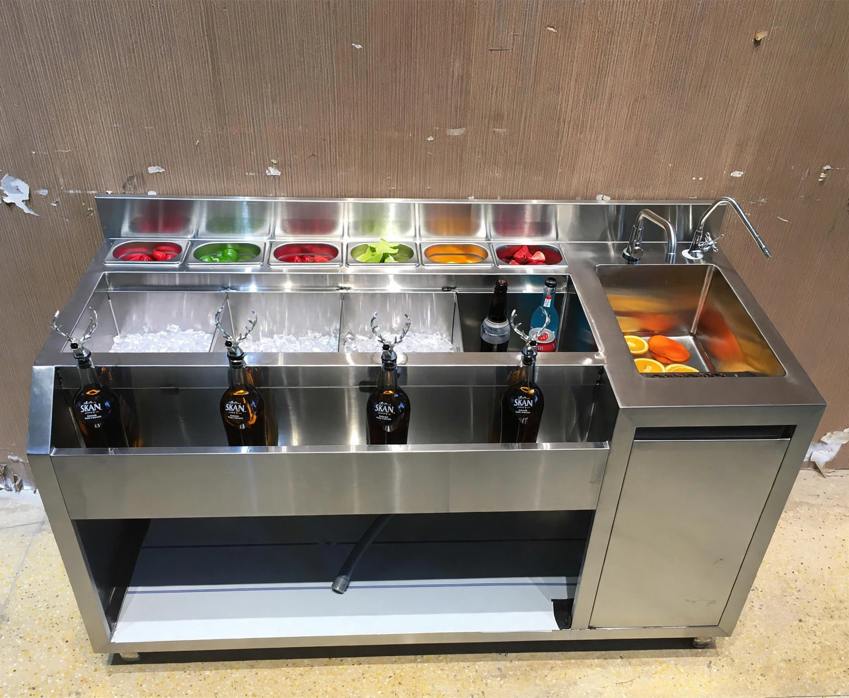 stainless_bar_station_custom_jakarta bar station dengan tempat garnish