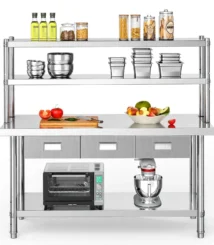 meja dapur catering, meja kerja dapur restoran