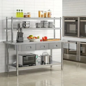 meja kerja dapur stainless
