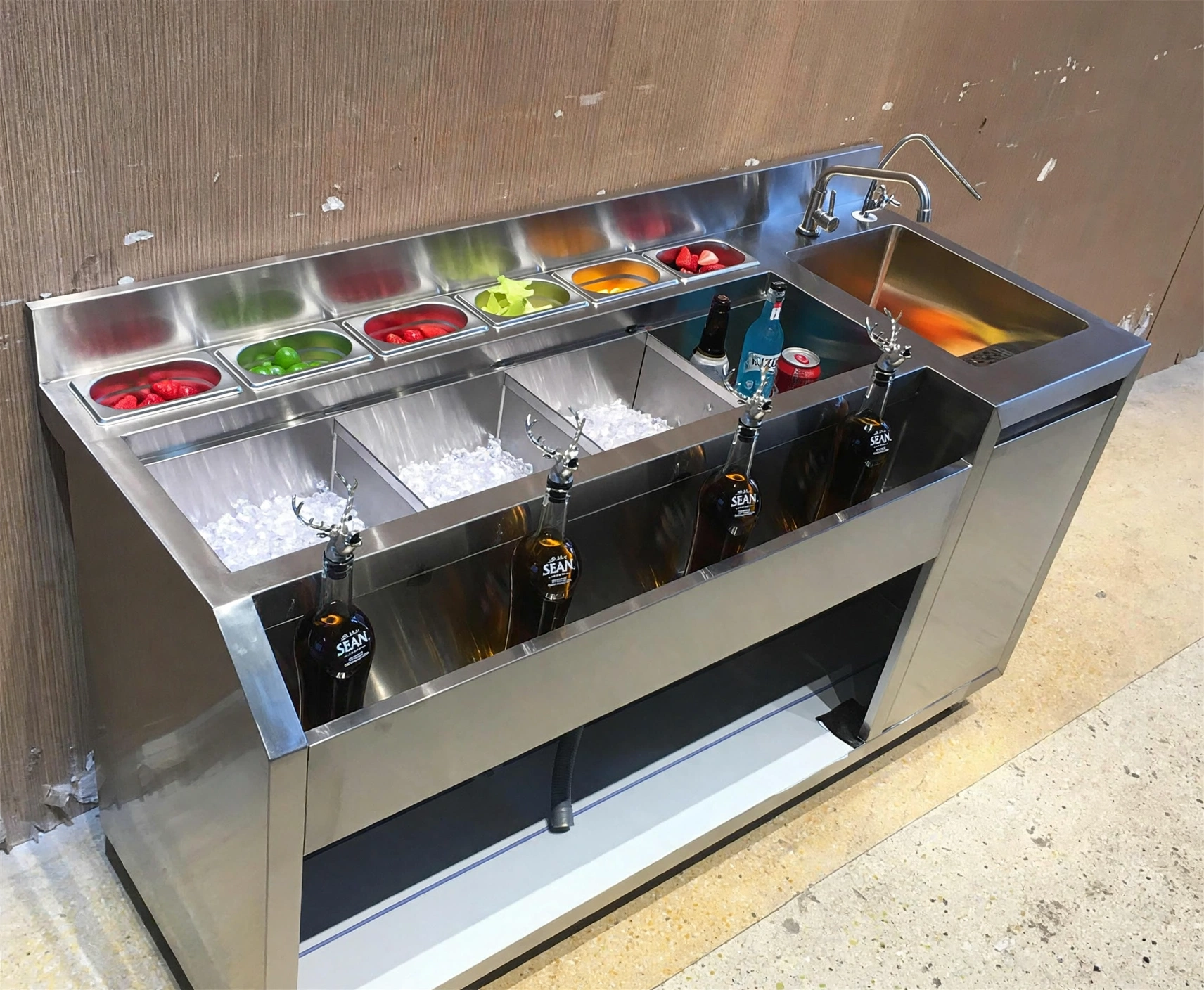 stainless_steel_bar_station bar station dengan ice bin