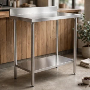 jual meja stainless steel custom untuk dapur hotel