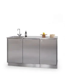 jual kitchen cabinet stainless steel 3 pintu