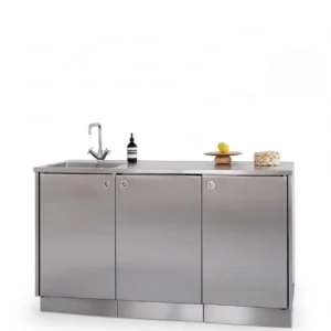 jual kitchen cabinet stainless steel 3 pintu