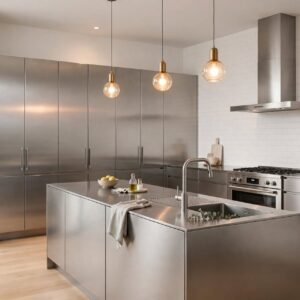 kitchen set stainless custom Jakarta, meja dapur stainless,
