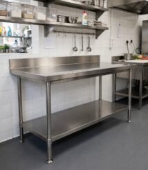 meja stainless steel custom ukuran untuk dapur minimalis