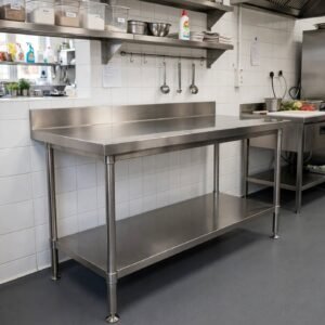 meja stainless steel custom ukuran untuk dapur minimalis