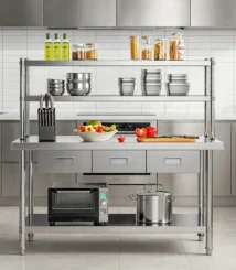 meja dapur rumah mewah