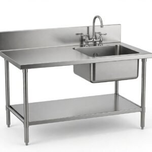 MEJA SINK INDUSTRIAL 1 BAK - CUCI LEBIH CEPAT, DAPUR LEBIH RAPI