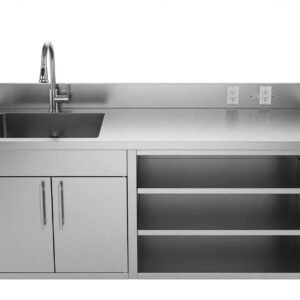 PROMO Single Sink Cabinet Murah Untuk UMKM - Meja Sink 1 Bak Lengkap