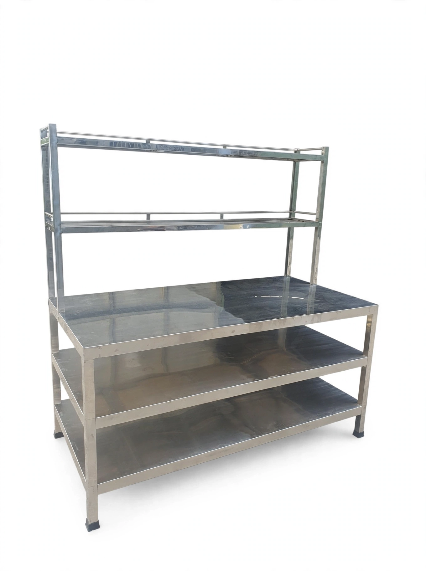 kitchen table stainless with overshelf custom untuk cafe dan resto kitchen table stainless with overshelf custom untuk cafe dan resto