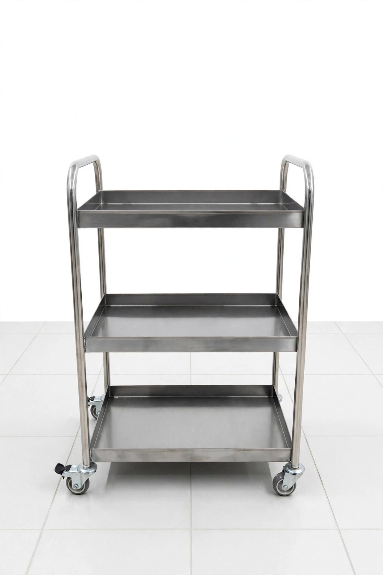 Trolley Stainless 3 Susun - Troli Dorong Makanan Stainless Steel 201 / 304 Trolley Stainless 3 Susun - Troli Dorong Makanan Stainless Steel 201 / 304