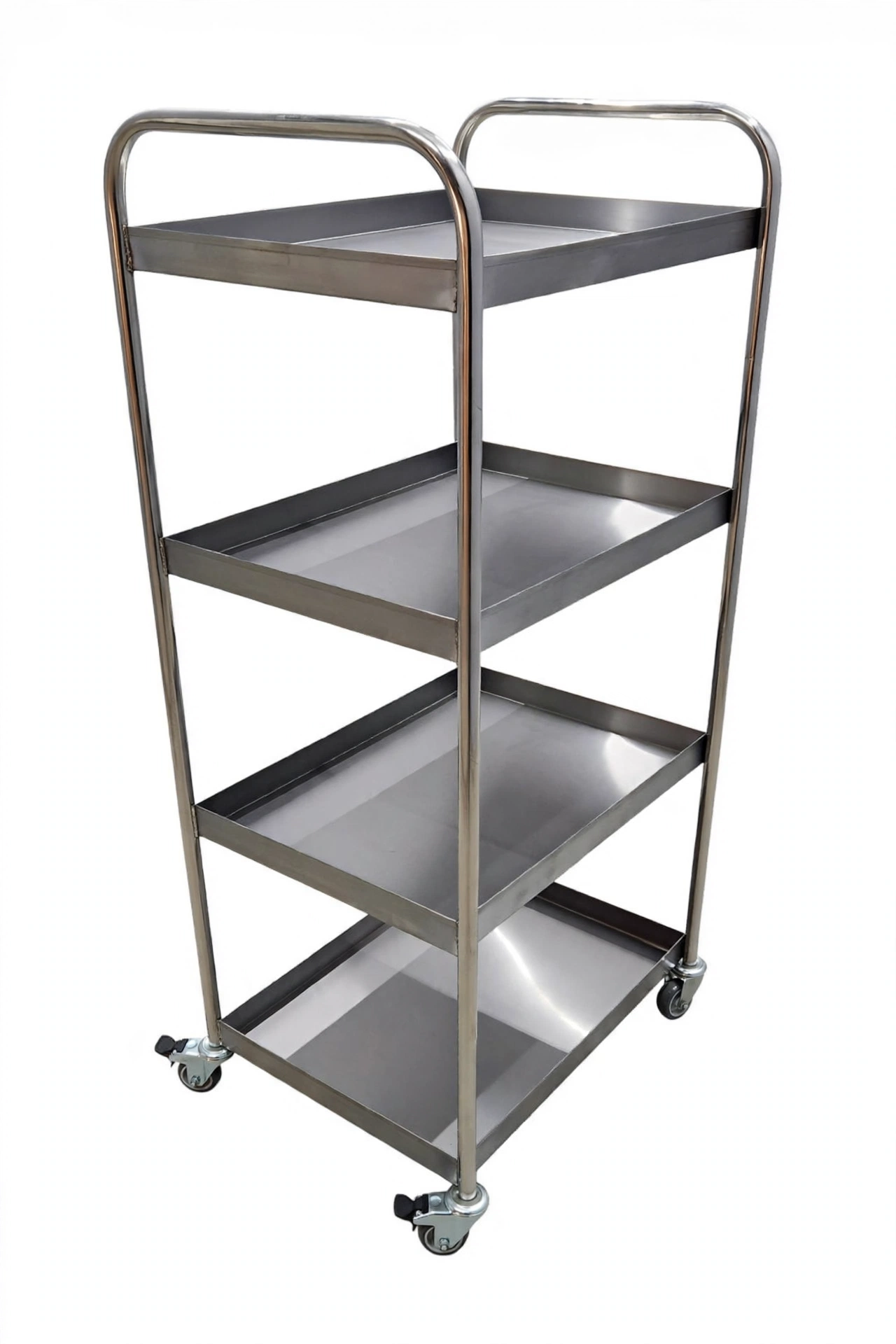 Troli Makanan 4 Tingkat Stainless - Trolley Dapur Hotel Restoran Cafe - Heavy Duty Troli Makanan 4 Tingkat Stainless - Trolley Dapur Hotel Restoran Cafe - Heavy Duty