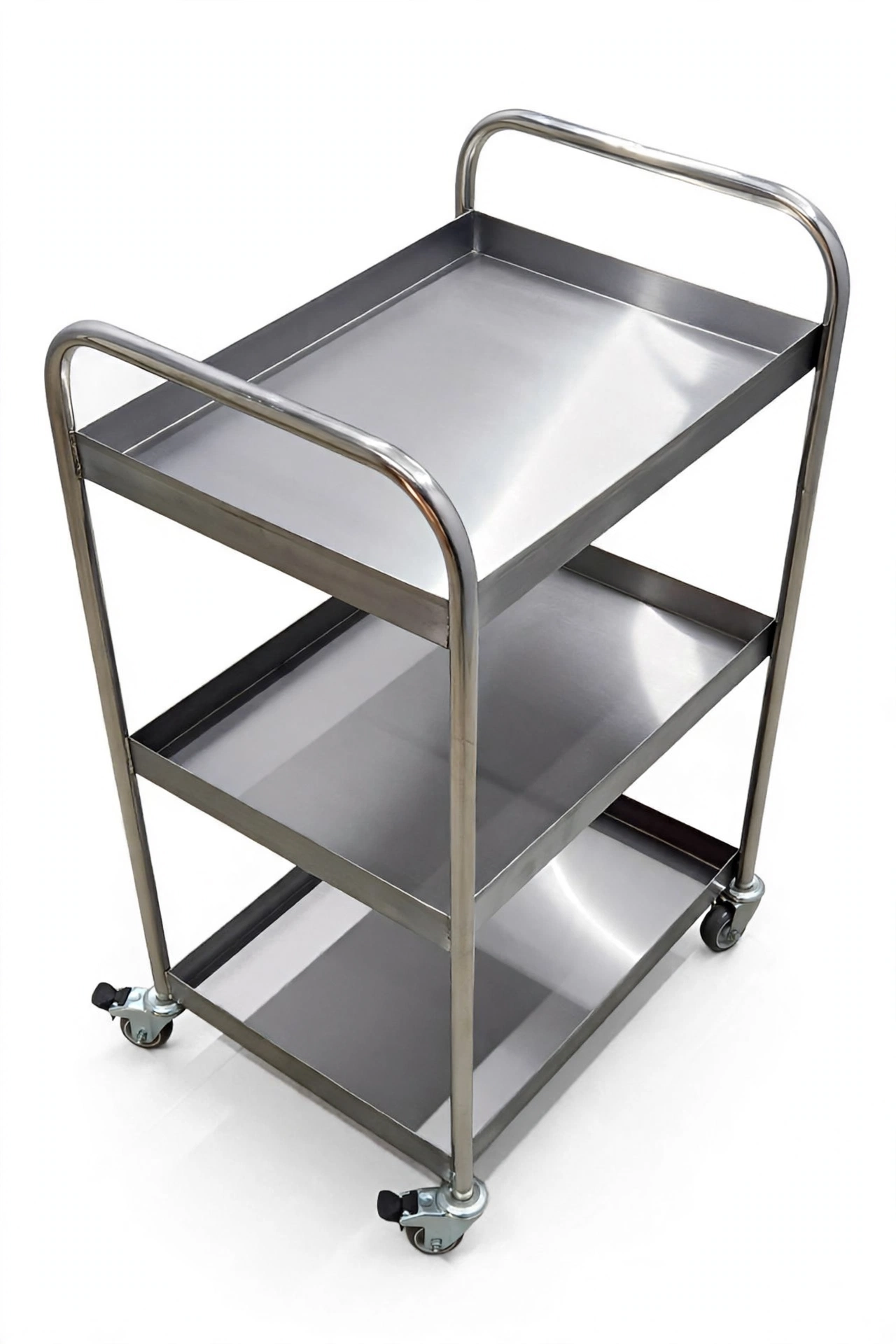 Trolley Stainless 3 Susun - Troli Dorong Makanan Stainless Steel 201 / 304 Trolley Stainless 3 Susun - Troli Dorong Makanan Stainless Steel 201 / 304
