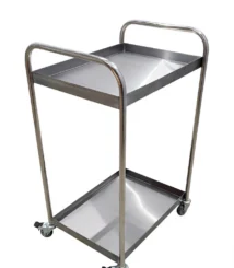 Food Trolley 2 Susun Mini - Troli Saji 2 Tingkat Stainless Anti Karat