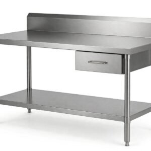 kitchen table stainless custom dengan laci