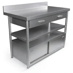 cabinet stainless table kitchen untuk dapur komesil