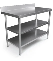 meja stainless steel 3 susun untuk kitchen cafe dan resto