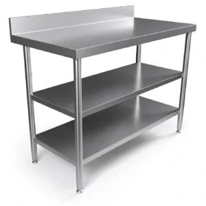 meja stainless steel 3 susun untuk kitchen cafe dan resto