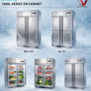 Upright Glass Door Chiller 1000L S1.0G2 S1.0G4 Display Cooler