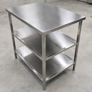 meja stainless 3 tingkat