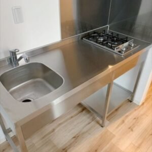 Kitchen Island Panjang Gas + Sink - Open Plan