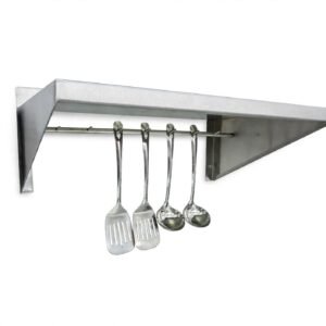 Rak Gantungan Spatula & Ladle Stainless - Wall Shelf Dapur Profesional