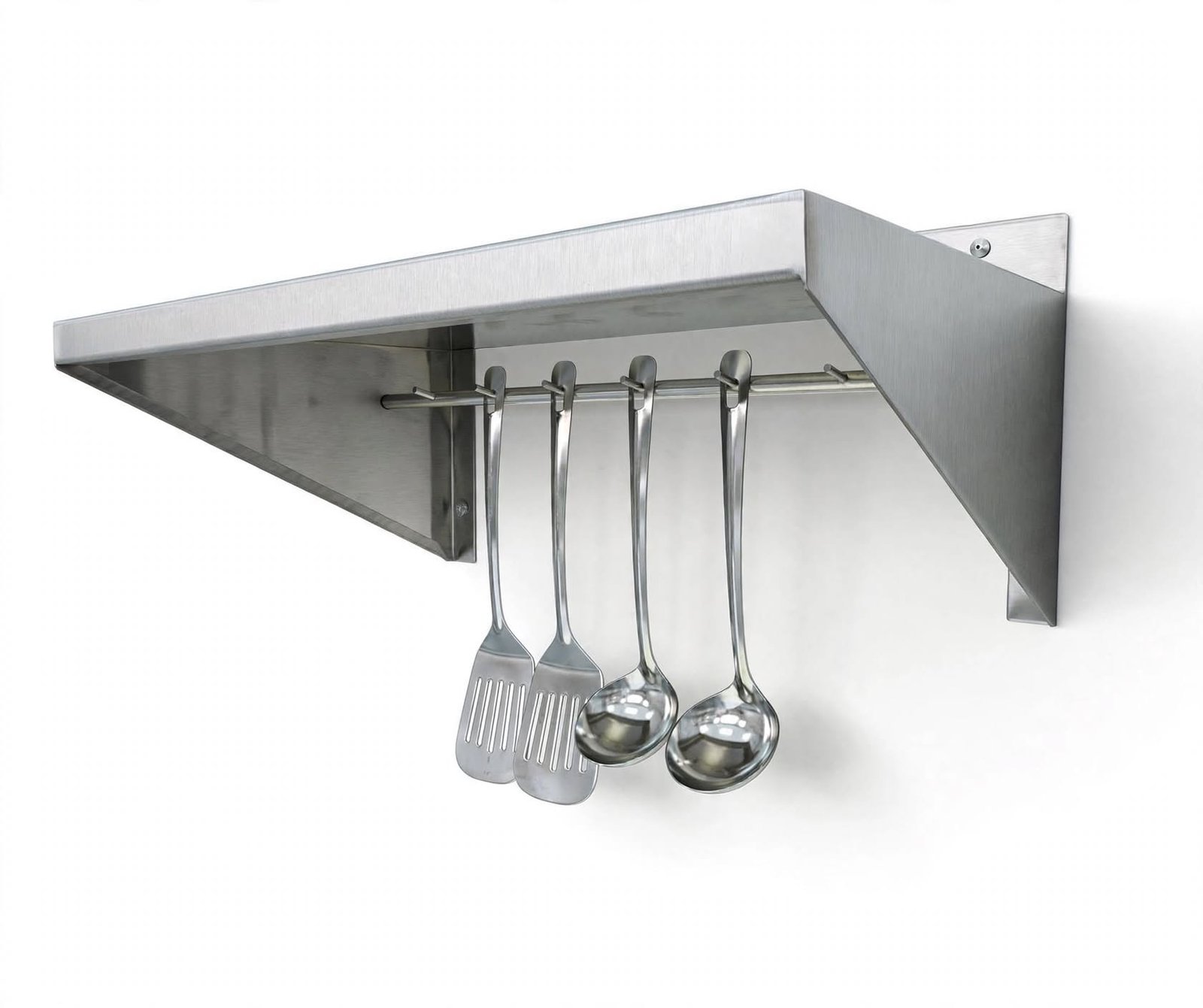 Wajib Punya Chef! Wall Shelf Stainless Dengan Gantungan Sendok - Hemat Waktu Wajib Punya Chef! Wall Shelf Stainless Dengan Gantungan Sendok - Hemat Waktu