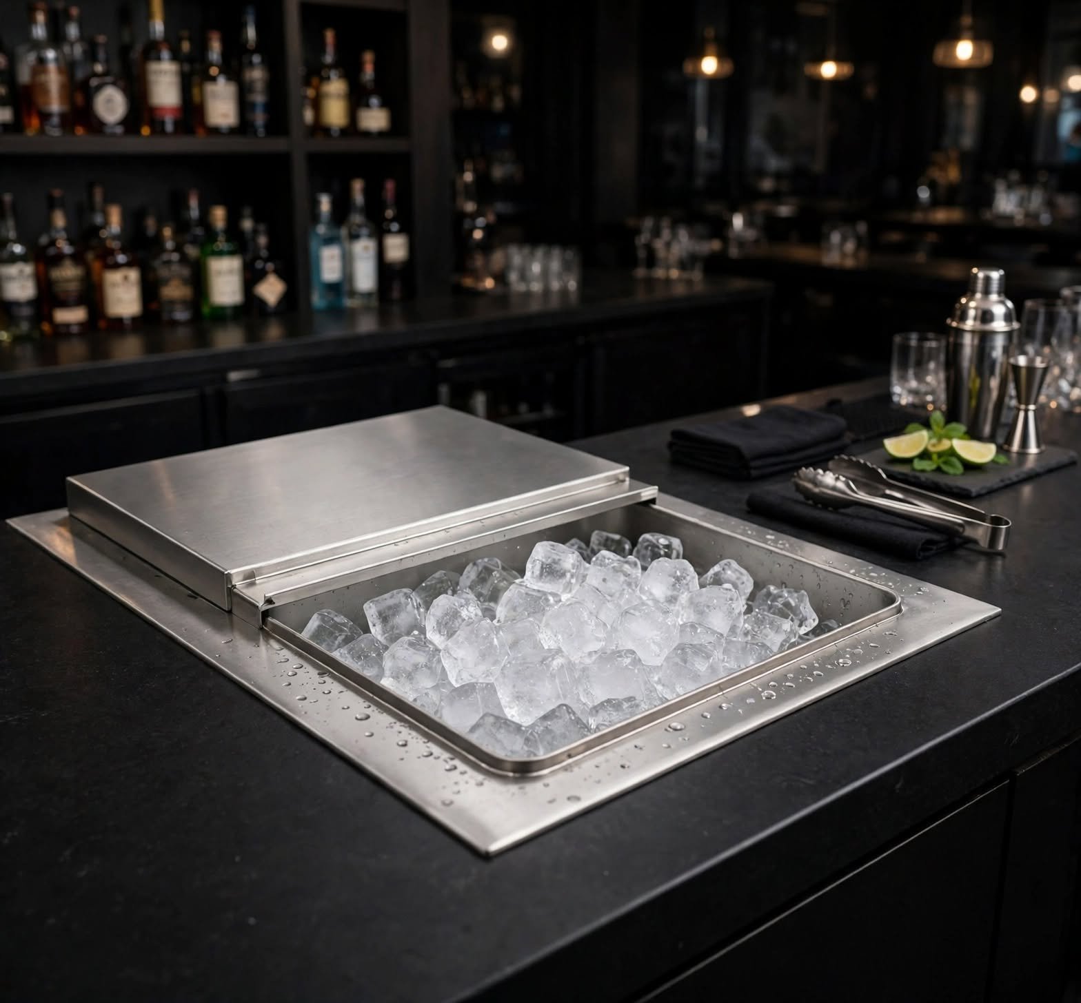 tempat es batu tanam counter bar tempat es batu tanam counter bar