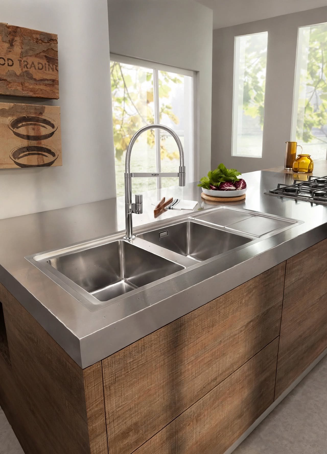 custom counter top with integrated sink WMS Kitchen custom counter top with integrated sink WMS Kitchen
