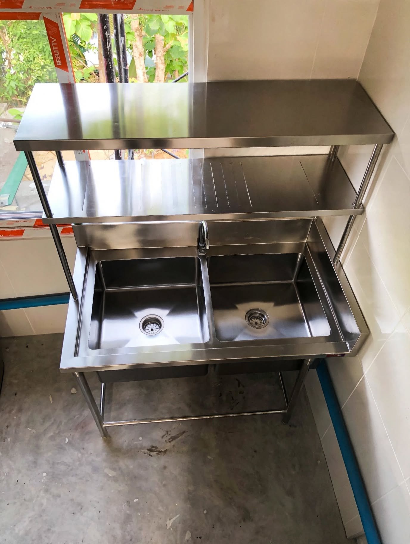 Jual Meja Sink Stainless Double Bowl Jual Meja Sink Stainless Double Bowl