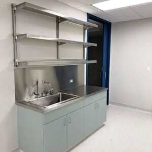 wall shelf dan counter top sink stainless custom,