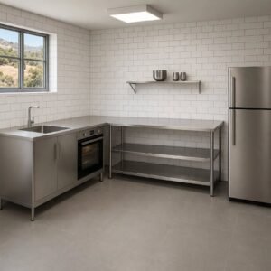 kitchen table stainless custom dan sink dan wallself