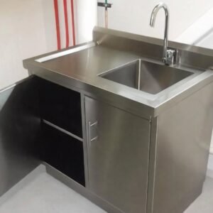 jual cabinet sink stainless custom untuk coffee shop