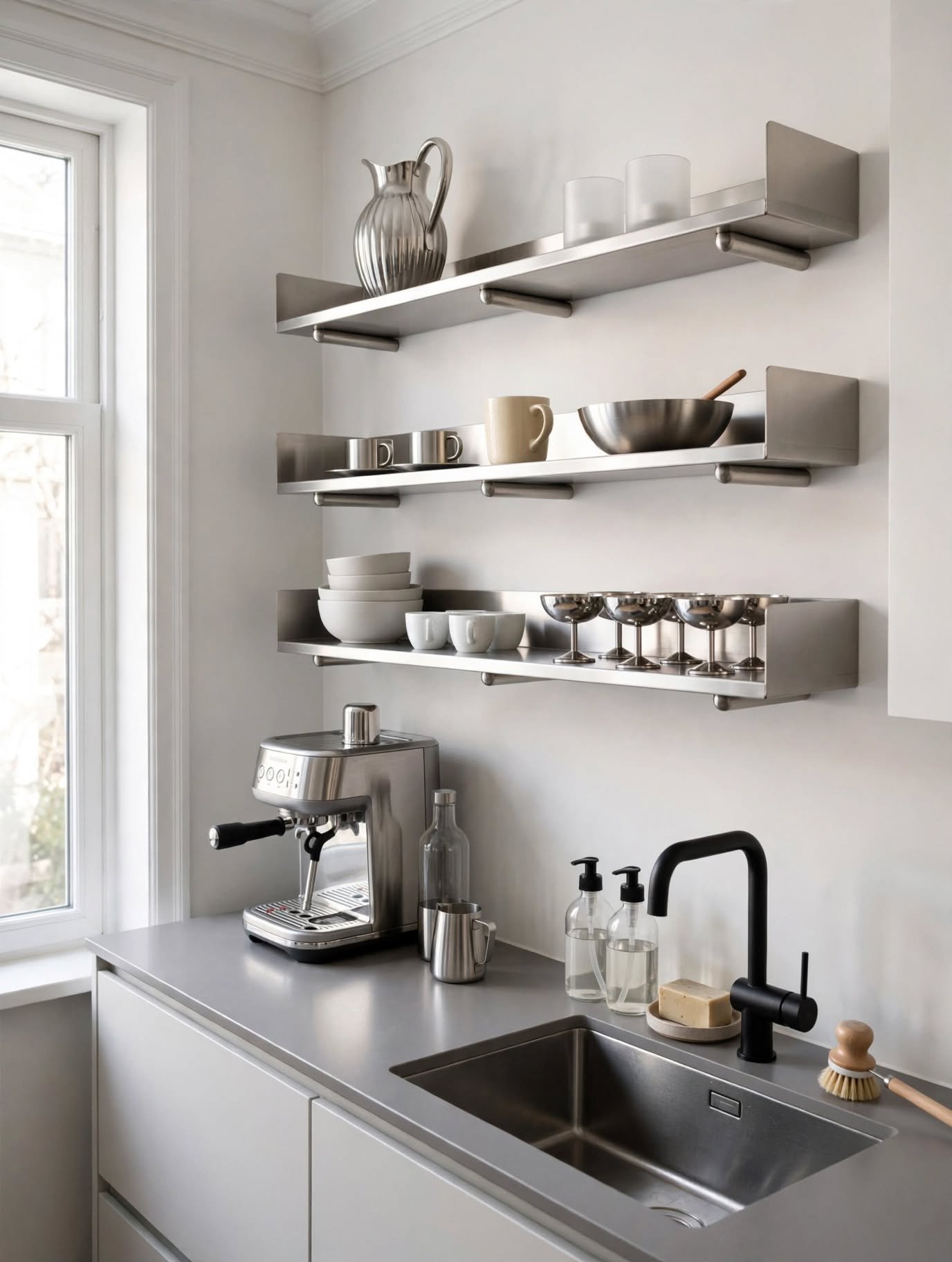 Rak Dinding Dapur Stainless Custom - Floating Shelf Stainless Rak Dinding Dapur Stainless Custom - Floating Shelf Stainless