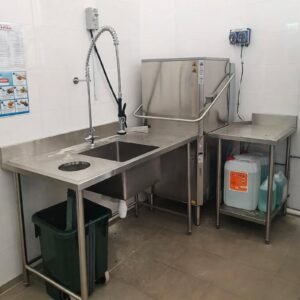 sink table dengan garbage hole custom
