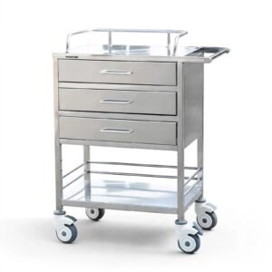 Wajib Punya Klinik Kecantikan! Trolley Instrumen Stainless - Untuk Dokter & Perawat