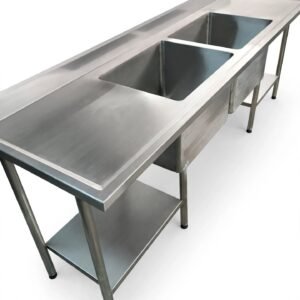 jual kitchen sink double bowl stainless custom