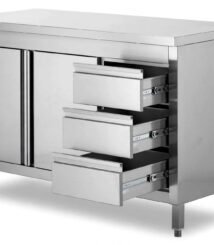 fabrikasi cabinet worktable stainless steel custom