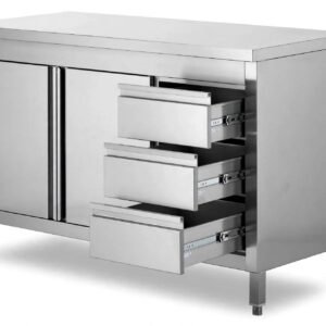 fabrikasi cabinet worktable stainless steel custom