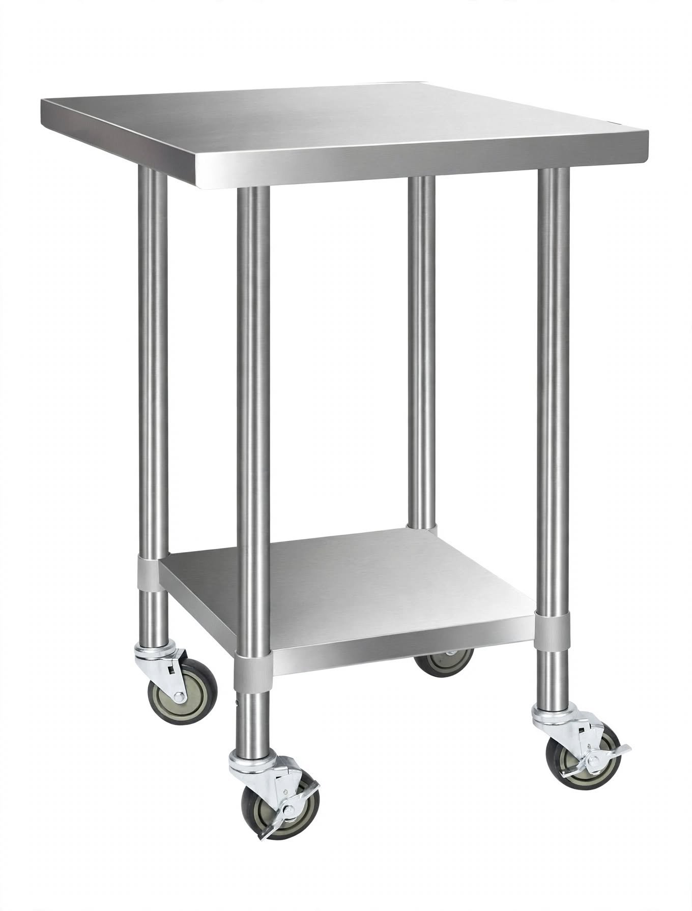 jual custom mobile table stainless 40x40cm jual custom mobile table stainless 40x40cm