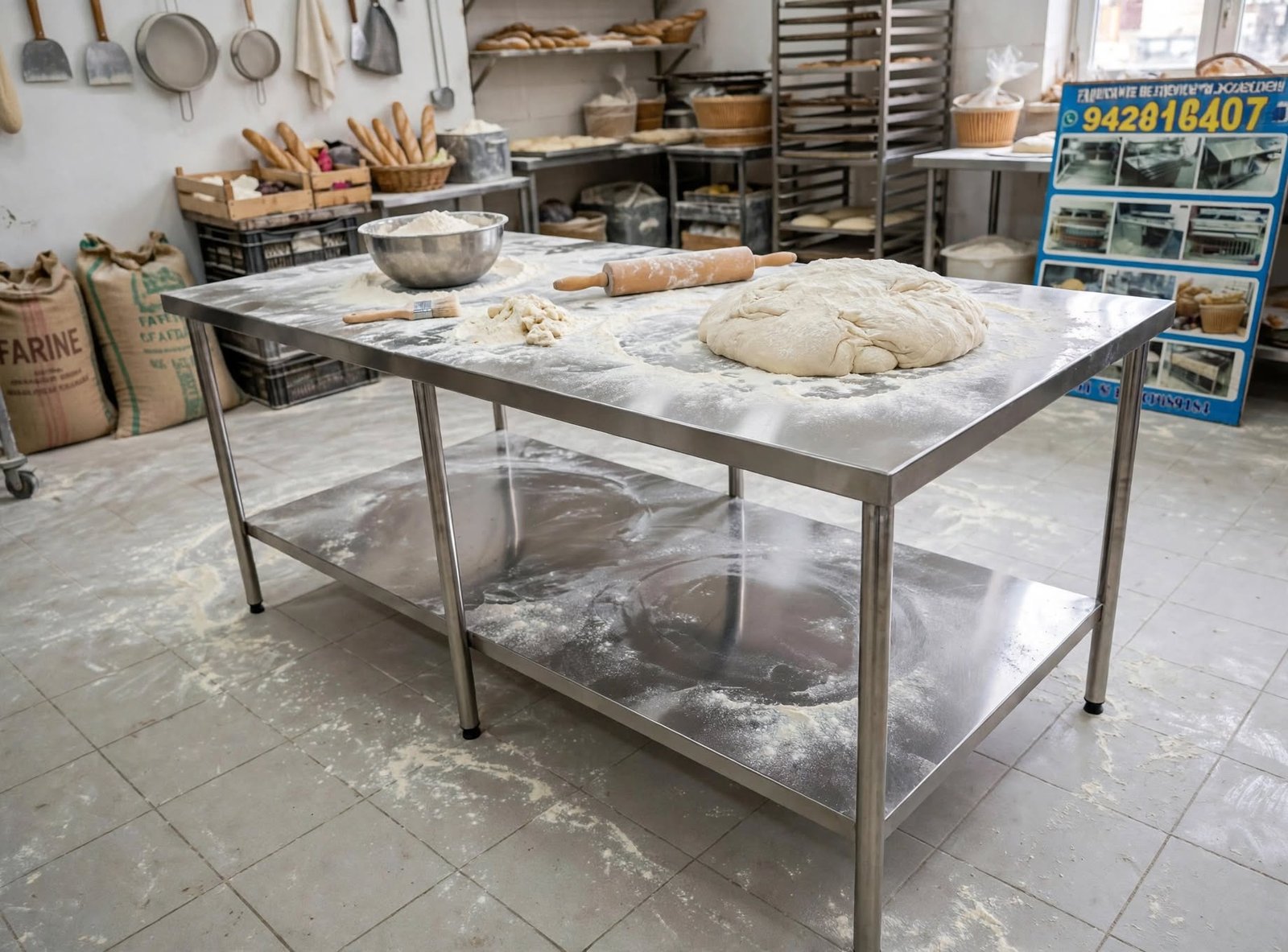 meja stainless jumbo untuk bakery & resto meja stainless jumbo untuk bakery & resto