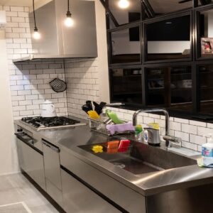 Kitchen Set Stainless Full (Dapur Industrial Minimalis)