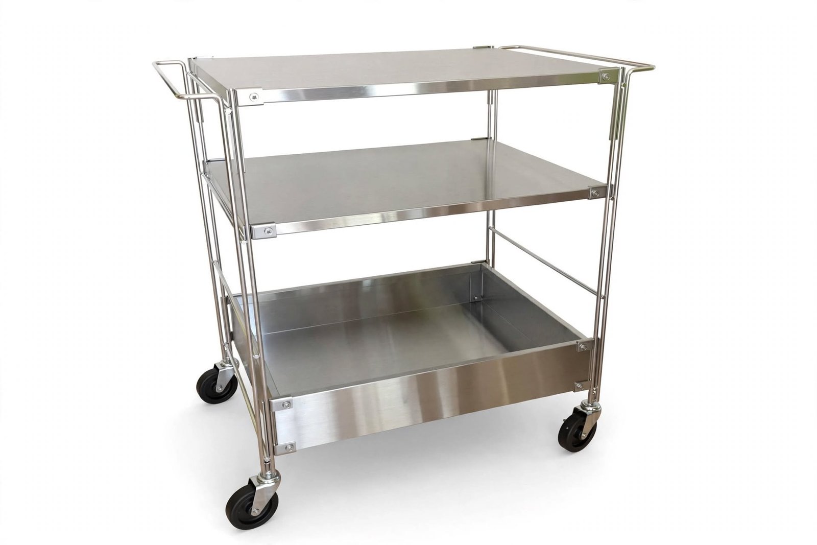 supplier Trolley Instrumen Medis 2 Susun supplier Trolley Instrumen Medis 2 Susun