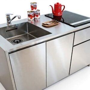 Kitchen Island Minimalis Monoblock Abu