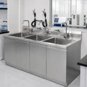sink triple bowl stainless untuk rumah sakit