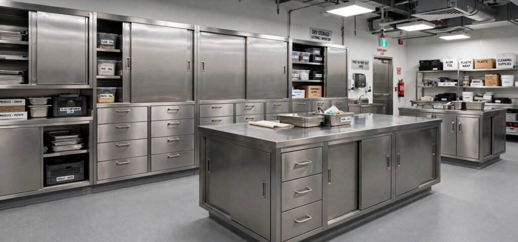 jual Cabinet Stainless custom untuk dapur resto dan cafe